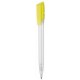 Kugelschreiber TWISTER FROZEN - frost-weiss transparent/ananas-gelb transparent
