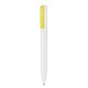 Kugelschreiber SPLIT WHITE-neon gelb transparent