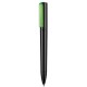Kugelschreiber SPLIT-schwarz/neon grün transparent