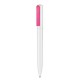 Kugelschreiber SPLIT WHITE-neon pink transparent
