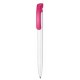 Kugelschreiber CLEAR - weiss/fuchsia-pink
