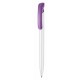 Kugelschreiber CLEAR SHINY - weiss/violett