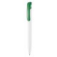 Kugelschreiber CLEAR SHINY - weiss/minze-grün