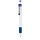 Kugelschreiber SOFT-SPRING - weiss/azur-blau