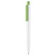 Kugelschreiber PEAK - weiss/Apfel-grün