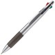Kugelschreiber mit 4 Schreibfarben - Silber / Schwarz