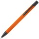 Kugelschreiber Alicante gummiert - Orange / Schwarz