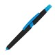 Kugelschreiber aus Plastik mit Textmarker und Touchfunktion - hellblau