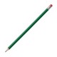 Bleistift mit Radiergummi - grün