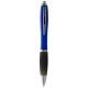 Nash Kugelschreiber durchsichtig mit schwarzem Griff - blau / Schwarz