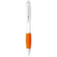 Nash Kugelschreiber weiß mit farbigem Griff - weiss/orange