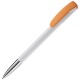 Kugelschreiber Deniro Metal Tip Hardcolour - Weiss / Orange