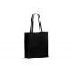 Tasche aus recycelter Baumwolle 140g/m² 38x10x42cm, Schwarz
