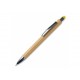 Bambus Kugelschreiber New York mit Touchpen, Gelb