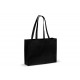 Tasche aus recycelter Baumwolle 140g/m² 49x14x37cm, Schwarz 