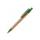 Kugelschreiber Bambus mit Weizenstroh Elementen, Grün