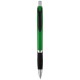 Turbo einfarbiger Kugelschreiber mit Gummigriff- grün/schwarz