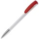 Kugelschreiber Deniro Metal Tip Hardcolour - Weiss / Rot