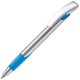 Kugelschreiber Zorro Silver - Silber / Hellblau