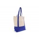 Einkaufstasche aus Baumwolle OEKO-TEX® 140g/m² 40x10x35cm, Hellblau