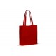 Tasche aus recycelter Baumwolle 140g/m² 38x10x42cm, Rot 