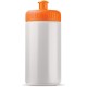 Sportflasche 500 Basic - Weiss / Orange