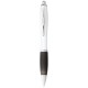 Nash Kugelschreiber weißem Schaft mit farbigem Griff - schwarz