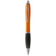 Nash Kugelschreiber durchsichtig mit schwarzem Griff - orange / Schwarz