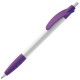 Kugelschreiber Cosmo Grip HC - Weiss / Purple