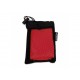 Kühlendes Handtuch aus RPET-Material, 30x80cm, Schwarz / Rot 