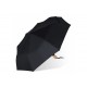 21” faltbarer Regenschirm aus R-PET -Material mit Automatiköffnung, Schwarz