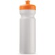 Sportflasche 750 Basic - Weiss / Orange