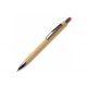 Bambus Kugelschreiber New York mit Touchpen, Orange