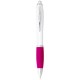 Nash Kugelschreiber weiß mit farbigem Griff - weiss/rosa