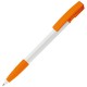Kugelschreiber Nash Hardcolour - Weiss / Orange