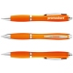 Nash Kugelschreiber mit farbigem Schaft und Griff - orange
