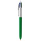 BIC® 4 Colours Kugelschreiber, weiß/grün