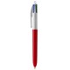BIC® 4 Colours Kugelschreiber, weiß/rot