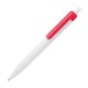 Kugelschreiber mit farbigem Clip - rot