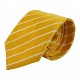 Krawatte, Reine Seide, jacquardgewebt - gelb