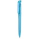 Kugelschreiber CLEAR TRANSPARENT - caribic-blau transparent