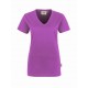 Damen-V-Shirt Classic-purpur