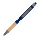 Kugelschreiber mit Griffzone aus Bambus, dunkelblau