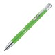 Kugelschreiber aus Metall mit 3 Zierringen, apfelgrün