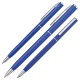 Kugelschreiber Slim Line aus Kunststoff - blau