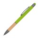 Kugelschreiber mit Griffzone aus Bambus, apfelgrün