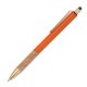 Kugelschreiber mit Korkgriffzone, orange