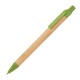 Kugelschreiber aus Weizenstroh und Bambus, grün