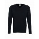 V-Pullover Premium-Cotton-schwarz