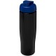 H2O Tempo® 700 ml Sportflasche mit Klappdeckel - schwarz/blau